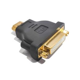 Adaptador DVI bidireccional D 24+1 Masculino a HDMI Conector de cable femenino compatible con los cables de video de audio PARTE
