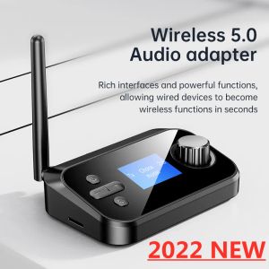 Adaptateur Bluetooth 5.0 récepteur audio récepteur SD Carte Hands Free Call Adaptateur sans fil stéréo RCA SPDIF 3.5 mm Jack pour la voiture PC TV