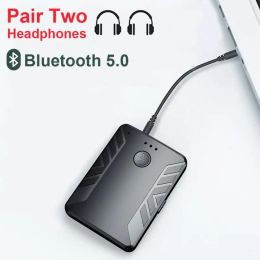 Adaptateur Bluetooth 5.0 récepteur émetteur paire 2 écouteurs stéréo music pc car