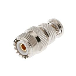 Conector de cable adaptador para enchufe masculino BNC a UHF SO239 PL-259 Jack hembra RF Coaxial diseñado para una eficiencia de transmisión de señal óptima