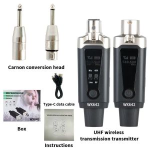 Adaptateur Microphone Digital Système sans fil récepteur d'émetteur XLR UHF Adaptateur sans fil microphone câblé