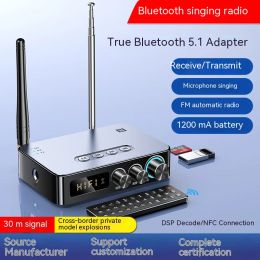 Adaptateur Egolden M9 Pro 3 en 1 Bluetooth 5.1 récepteur et émetteur Radio FM adaptateur Audio NFC décodage DSP intégré