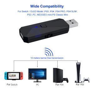 Adapter Game Controller Converter Adapter voor PS5 PS4 Schakelaar PS3 PC Draagbare USB Controller Converter Plug en Play Gaming Accessoires