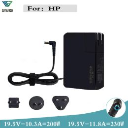 Adaptador Gan 200W 19.5V 10.3A 230W 19.5V11.8A Notebook Power Carger Adaptador para HP Zbook Studio G3 4 5 6 Omen x15 17 Pavilion DV3 4 5 6 6