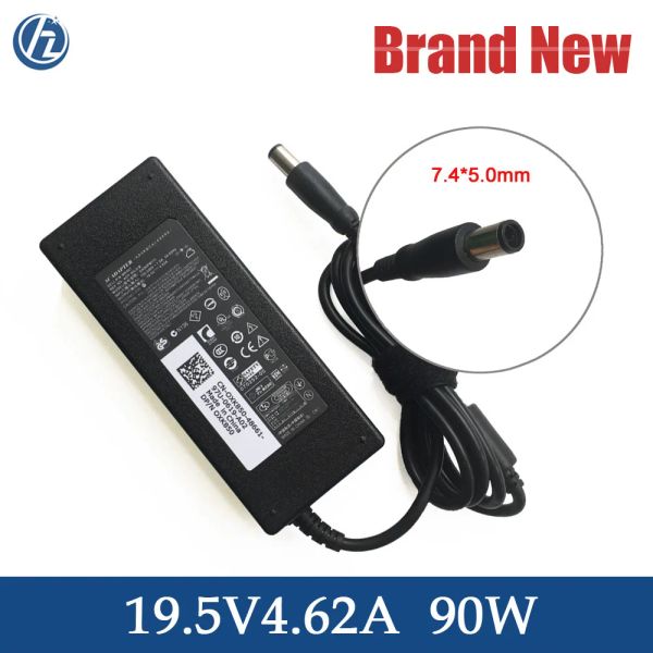 Adaptador Genuino 90w 19.5v 4.62a Adaptador de CA para Dell Latitude E6410 E6420 / Inspiron 1150 6000 6400 8500 Cargador de computadora portátil