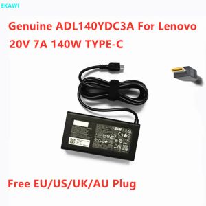 Adaptateur authentique ADL140YDC3A 20V 7A 140W TYPEC USB ADL140YLC3A ADL140YCC3A, adaptateur secteur pour Lenovo Thinkpad, chargeur d'alimentation pour ordinateur portable