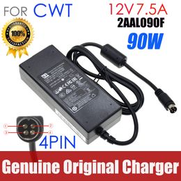 ADAPTER Echte CWT 2AAL090F AC -adapter CAM090121 12V 7.5A 90W Voeding Laptopadapters 4Pin