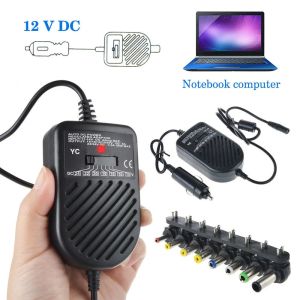 Adaptateur haute qualité 80W universel pour ordinateur portable, chargeur de voiture, 8 prises cc, adaptateur d'alimentation, alimentation pour ordinateur portable