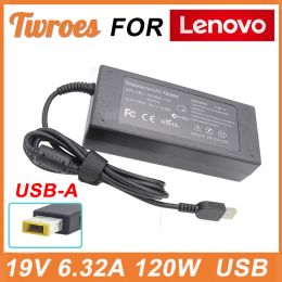 Adaptateur chargeur ordinateur portable adaptateur AC 19V 6.32A 120W USB pour Lenovo C360 C355 C560 C365 C4030 C455 5030 C3040 S4005 S50 PA112104 A61E M57