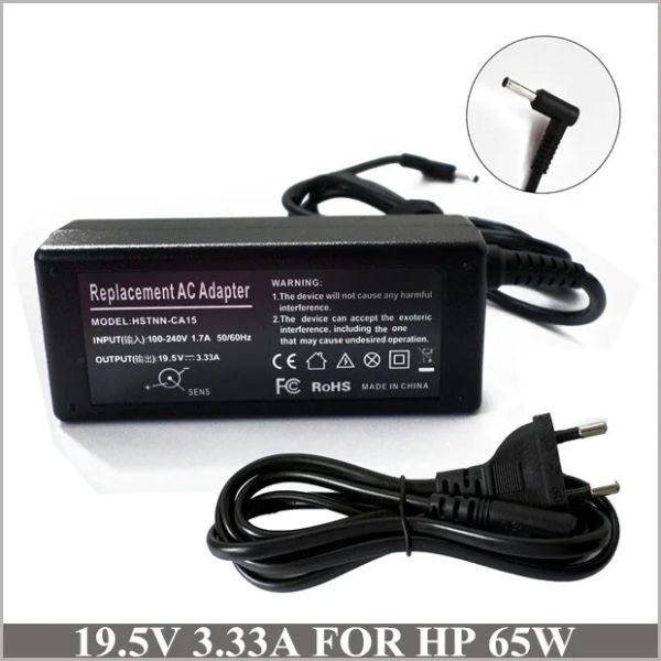 Adaptateur Alimentation pour ordinateur portable 19.5V 3.33A 65W Charger Adaptateur AC pour HP Pavilion 17 17E064SF ENVY 14K00TX 14K027CL 14TK000 14TK100