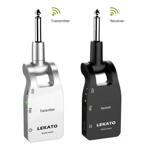 Adapter Lekato WS10 draadloze gitaarzenderontvanger 2.4G Oplaadbare 6 kanalen 30m Transmissiebereik draadloze audiogitaar