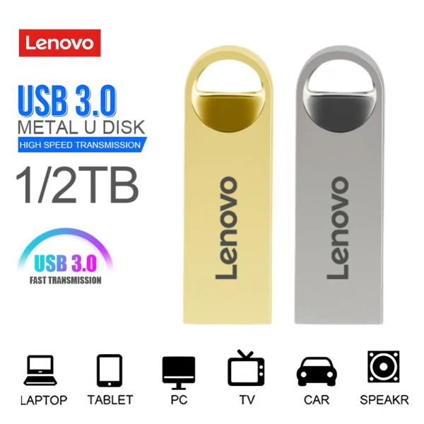 Adaptateur Lenovo 1TB Pendrive 2 To à haute vitesse Drive de stylo USB Mémoire portable Portable Stick USB pour téléphone / ordinateur / caméra dropshipping