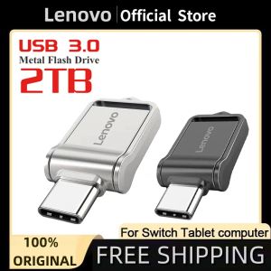 Adaptateur Lenovo 2TB USB 3.0 PEN MÉMOIRE DU MÉMOIRE USB USB Drives 128 Go de type métal