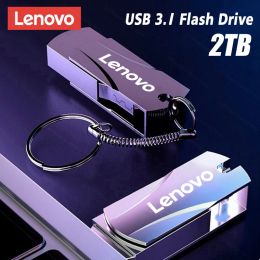 Adaptateur Lenovo Metal Drive USB 3.1 Transfert de fichiers à grande vitesse 2 To Disque USB Flash 2 To 1 To Ultra de grande capacité Staterproofing Style Mechanical