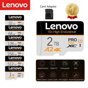 Adaptateur Lenovo Ultra A2 1TB Flash Memory SD Carte 256 Go 2tb carte mémoire SD 128 Go UHSIII Micro TF / SD Carte 128 Go pour la caméra / dash came / drone