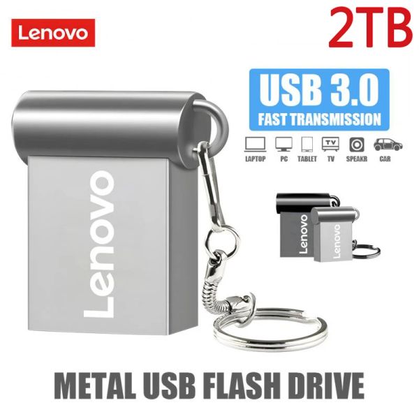 Adaptador Lenovo USB 3.0 Flash Drive 2TB 1TB Pendrive 512GB 256GB 128GB USB3.0 Memory Stick Pen Drive Flash Disco USB Mejor regalo