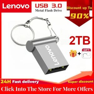 Adaptateur Lenovo USB 3.0 Drive flash 2TB Pendrive 512 Go de mémoire métallique Highpeed USB 3.0 TRANSMISSION DE TRANSMISSION DU PC