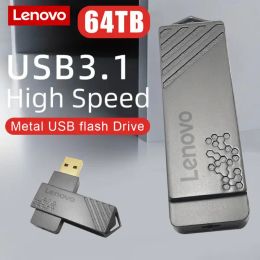 Adaptateur Lenovo USB Drive flash 64TB 16TB 4TB 2TB PORTABLE USB 3.0 PEN DRATINE HAUTE SPEE USB Stick USB 128 Go Flash USB Gift Custom Logo personnalisé