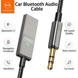 Adapter McDodo Bluetooth -auto -adapter 3,5 mm Jack Music Audio HD Sound Quality Data Cable kan worden gedaan Auto Connect Navigation Broadcast
