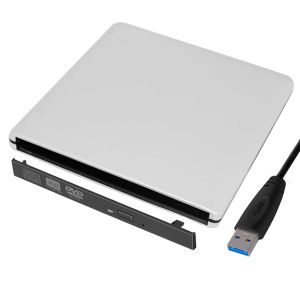 Adaptateur Metal Ultra Slim Portable DVD Player Case USB 3.0 SATA 9.0 / 9.5 mm Boîte de boîtier de disque optique externe pour ordinateur portable PC pour ordinateur portable