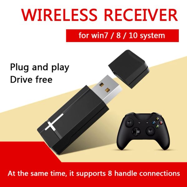 Adaptador multifuncional de 2,4 GHz para PC, adaptador de mando para Xbox One, mando USB, receptor inalámbrico para escritorio Win 7/8/10