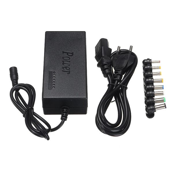 Adaptateur multifonctionnel pour ordinateur portable, 1224V, universel, 96W, chargeur pour ordinateur portable, avec connecteurs, pour Lenovo/Dell/Toshiba/HP/Asus/Acer