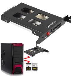 Adaptateur Boîte de boîtier à disque dur Oimaster PCI Mobile Rack Boîte à disque dur pour adaptateur SDD SDD SATA de 2,5 pouces