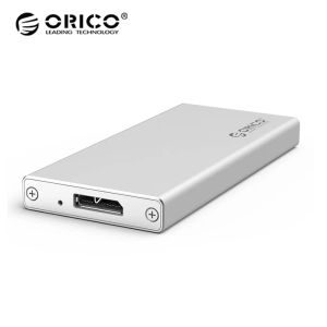 Adaptador ORICO MSAU3 MSATA MSATA MSATA MSATA Todos los aluminios móviles portátil sólido sólido caja de disco duro USB3.0 Micro B Interfaz