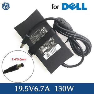 Adaptador original 130W 19.5V 6.7A PA4E AC Adaptador para Dell DA130PE100 FA130PE100 LA130PM121 Suministro de alimentación del cargador portátil PA4E Slim