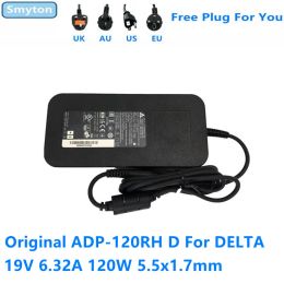 Adapter Originele AC -adapterlader voor ACER 19V 6.32A 120W Delta ADP120RH D ADP120RH BB A11120P1A AD7041 Laptop voeding