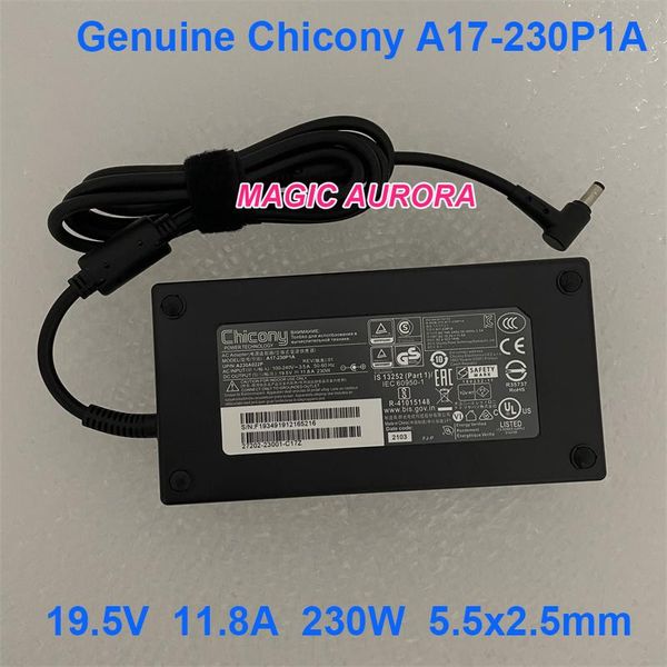 Adaptateur Original For Chicony 19.5V 11.8A A12230P1A A17230P1A A230A012L 230W CHARGER ADAPTER