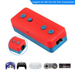 Adapter Portable BluetoothCompita Converter voor Nintend Switch Wii/NES/SNES/GC Classic naar Switch/PC Adapter Gamecube NES Converter