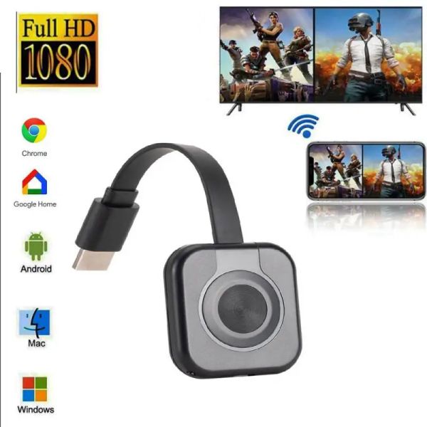 Adaptateur Ryra 2.4G 1080p Tablet portable Projecteur WiFi Wireless HDMI Projecteur Miroration Écran Adaptateur Adaptateur Video Transmission