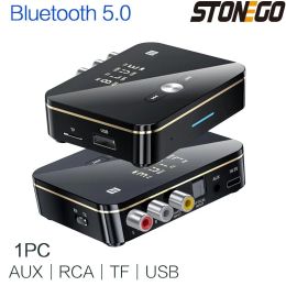 Adaptateur Stonego Bluetooth 5.0 Récepteur de l'émetteur Adaptateur Bluetooth audio sans fil Anyzoo Adapter pour TV / Home Stéréo / Car / PC / MP3