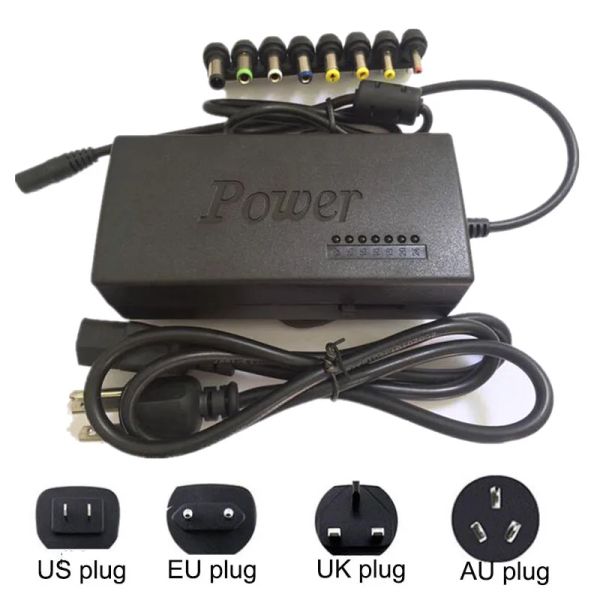 Adaptateur Universal Power Alimentation 96W 12V à 24V Adaptateur de chargeur LED réglable à 24V 8 Plugs détachables EU US UK AU PORTABLE PORTABLE