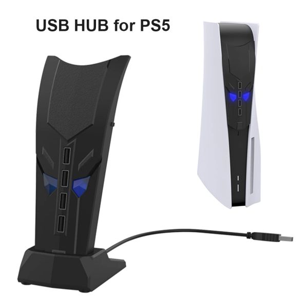 Adaptateur USB Hub 4 Extension du Port Splitter Hub pour PS5 PS4 Xbox Series X Nintend Switch