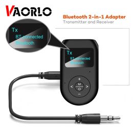 Adaptateur émetteur de récepteur audio Vaorlo Bluetooth 5.0 avec écran LCD Mic