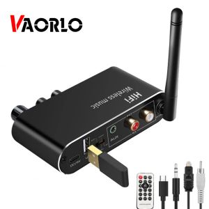 Adaptateur Vaorlo Bluetooth 5.0 Receiver Remote Control Wireless Adapter Digital To Analog Audio Converter Optical Coaxial to 3,5 mm Aux