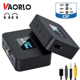 Adapter Vaorlo OLED Display CSR 5.0 Bluetooth Audio -zender APTXHD/LL SPDIF+Coaxiaal+3,5 mm Aux Wireless Adapter voor tv -pc