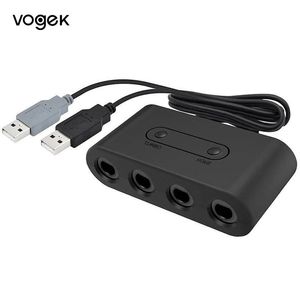Adaptador Vogek Práctico convertidor de 4 puertos para controlador GameCube GC Adaptador USB para Nintendo Switch NGC/Wii u/PC Star Fighting Game