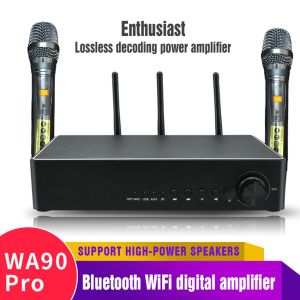 Adaptateur WA90 Pro Bluetooth 5.0 Amplificateur HIFI ESS9023DAC DECODER TPA3251 175W * 2 Amplificateur de musique haute puissance NE5532 OP AMP Home KTV Mix