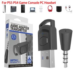 Adaptateur Receiver adaptateur de casque audio de jeu sans fil pour pS5 Console de jeu pc casque Bluetooth compatible émetteur audio