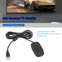 Adaptateur Récepteur de jeu sans fil Contrôleur USB Adaptateur PC Prise en charge du système Windows XP/Vista Manette de jeu sans fil pour Xbox 360 Poignée sans fil