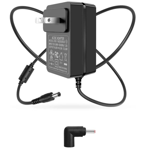 Adaptateurs 16.8V 2A Charger, AC 100240V DC 16.8V 1A 2A Adaptateur d'alimentation de remplacement pour le masseur, lampe de tête de la lampe de tête Balance