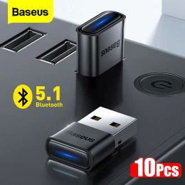 Adapters/Dongles Baseus USB Bluetooth -adapter Dongle Adaptador Bluetooth 5.1 voor pc laptop draadloze muis luidspreker audio -ontvanger USB -zender