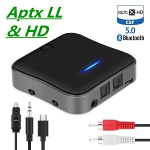 Adapters/Dongles Bluetooth 5.0 zenderontvanger SPDIF 3.5 AUX TV PC CAR LAPTOP COMPUTER AUDIO DONGLE CSR8675 APTX HD LL Wireless USB -adapter