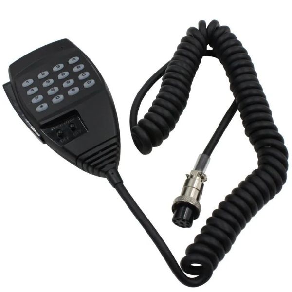 Adaptateurs EMS57 8pin DTMF Keypad Handheld Enceinte Hand PTT microphone pour Alinco HF / Mobile DXSR8T DXSR8E DX70T DX77T Radio