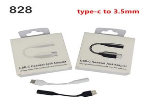 Adapters Type-C USB-C Kabels mannelijk naar 3,5 mm Oortelefoonkabel Adapter AUX o vrouwelijke Jack voor Samsung note 10 20 plus 828D9078069