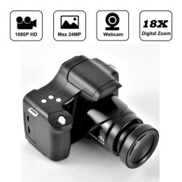 Adaptateurs 18x Professional HD Digital Camera Mirrorlessless 1080p 3,0 pouces écran d'écran optique zoom tf carte Caméra instantanée pour le tournage de la vidéo