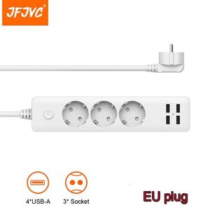 Adapters AC -stopcontact Power Strip met USB -poort 2.4a Extension Electrical Socket EU -plug voor iPhone Fast Charging Smart Home Network Filter